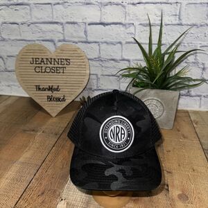NRA Mens Cap Black Camo Patch Logo National Rifle Association Hat new